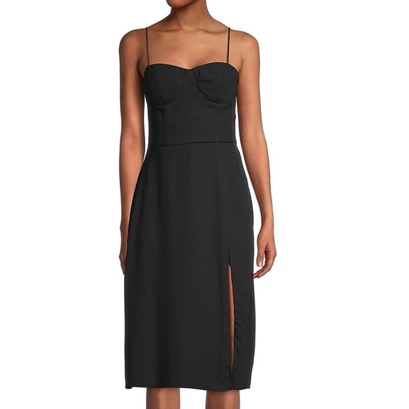 Socialite Dresses & Skirts - Socialite Black Women's Dress with Front Slit Size Large